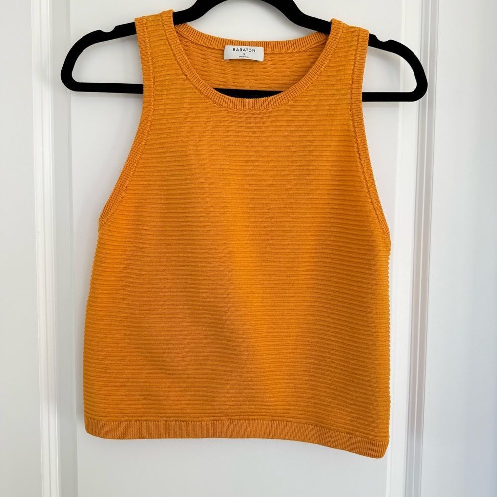 BABATON | Horizontal Rib Knit Tank - Size Small